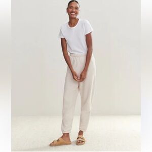 Jenni Kayne women’s size small cream Saturday sweatpants